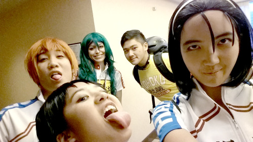 Yowamushi Pedal group cosplay at Afest!Toudou: rubybagaMaki-chan: thefourthimpactKinjou: fudgelumpSh