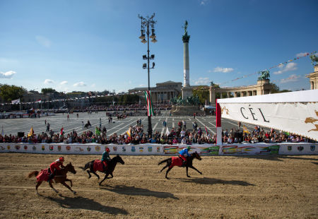 National Gallop on Heroes’ Square, Budapest, Hungary