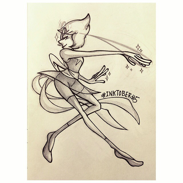 c0neb0ne:  My fave crystal gem is #inktober numbah 5