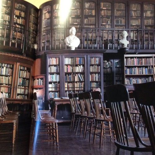 Bookshelves I Have Longed For #173:The library of the German Society, Philadelphia. Via Taras Gresco