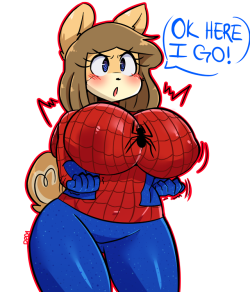 darkprincess04:  Fan art for @bungee-gumu !I noticed how much you liked spiderman so here you go!