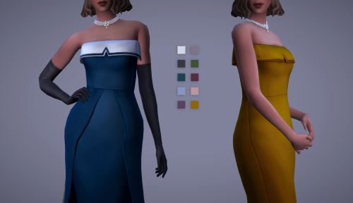magnolianfarewell:Gala Dress | 2 Styles | 20 SwatchesI was trying to get this out yesterday (first M