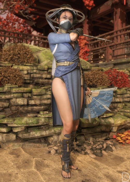 The Khan’s Summer - A render of Kitana with her recent summer DLC skin, been wanting to render it si