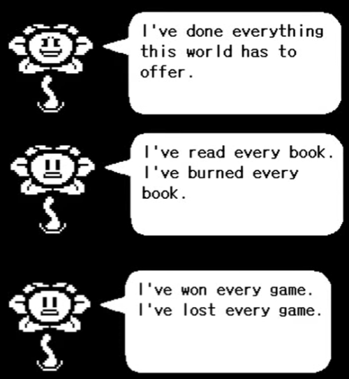 UNDERTALE – UNDERTALE: Beginning of Game / First Meeting With Flowey  (Script)