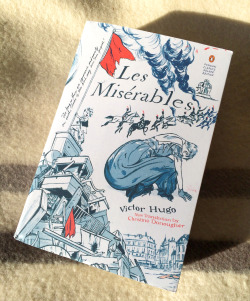 jilliantamaki:Received some nice mail today: the Les Misérables edition I illustrated for Penguin a little while ago. I was very curious to see how this one turned out. Visualizing it on a screen versus turning it around in your hand is a very different
