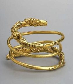 Treasures-And-Beauty:   Bracelet 1St Century B.c. Gold Lower Volga. Volgograd Region,