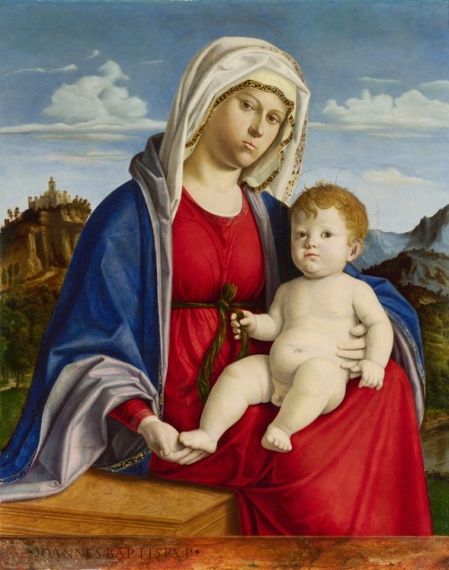 La Virgen y el Niño por Cima da Conegliano, 1499-1502.