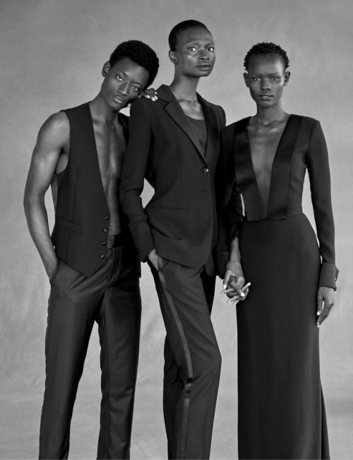 modelsof-color:Youssouf Bamba , Debra Shaw & Shanelle Nyasiase by Ethan James Green for W Magazi