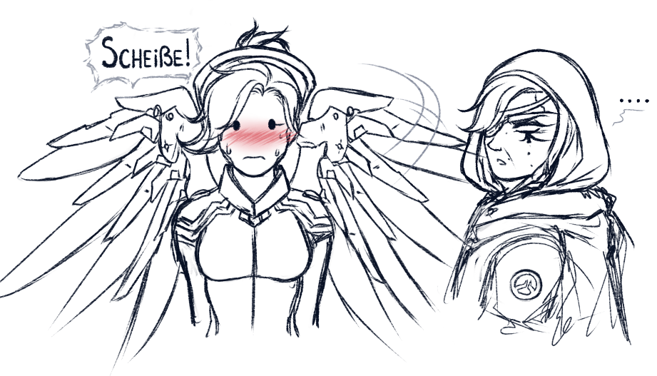 murasaki-yuri:  maxaholic:  when ur playing as pharah and u have both ana and mercy