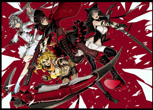 jojosbazaar:  Some official art celebrating the japanese dub and manga of RWBY  http://gigazine.net/news/20151024-rwby-interview/ 