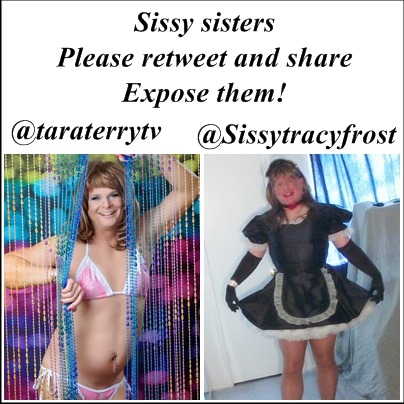 sissyweakling: femdomfemalesupremacy:@taraterrytv @Sissytracyfrost @sissyweakling SISSY EXPOSURE #si