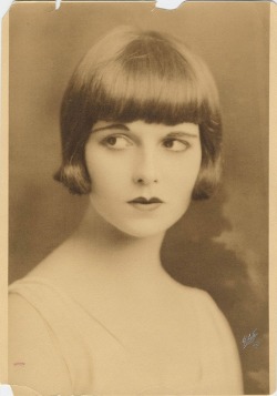 Portrait of a very young Louise Brooks, when