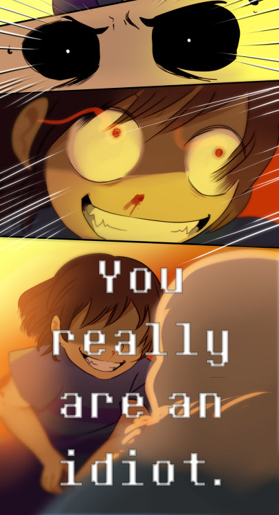 raggidiprimavera:  I doubt Sans would fall for such a cheap trick but I still thought such a scenario would be fun to draw Idea by @mahathecat   STOP!!!! DX>