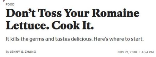 gorps:  paxamericana:  paxamericana: love to risk kidney failure and/or death to save 75 cents.  maybe say “throw away” instead of telling people to “toss” their lettuce, which has an ambiguous meaning w/r/t salads and also don’t run completely