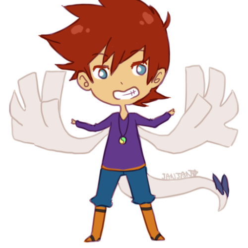 megasparce:  I really enjoy thinking about my AUs and one of my favorites is where Ash and his friends have legendary pokemon as their “spirit” and transform into them to fight.  I have plans for like most of the pokeani cast of who they transform