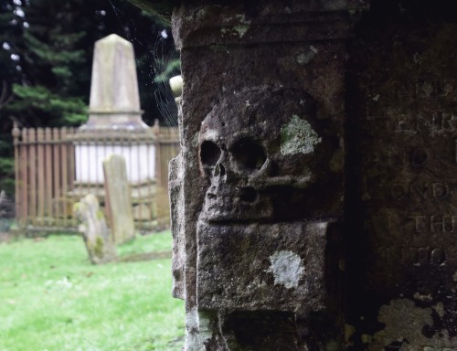 Tomb with Memento Mori carvings- Wateringbuy, UK 