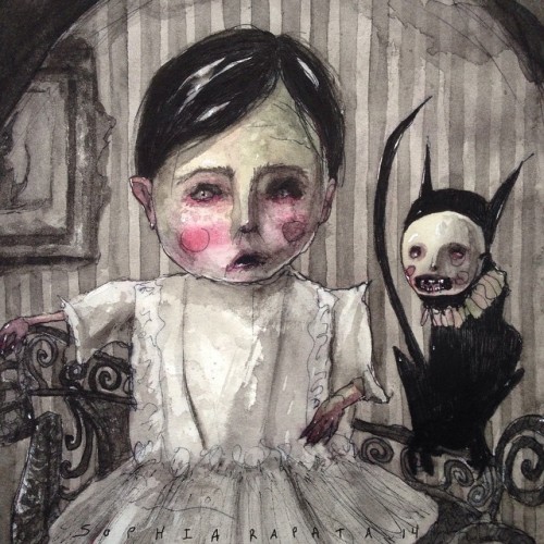 instagram:  Inside the Dark, Whimsical World of @sophiarapata  For more eerie paintings and otherworldly art, follow @sophiarapata on Instagram.  “Clown witch nymph” may seem like an unusual way to describe oneself, but for Indiana-based artist Sophia