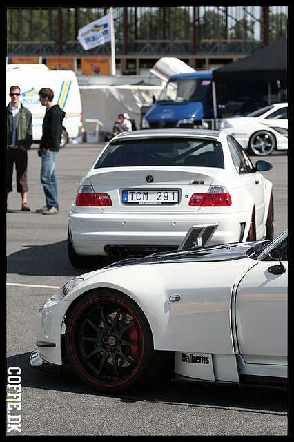 streetshotz:  S2000 &amp; M3 by coffe.dk on Flickr.  e46 M3 stealing my heart