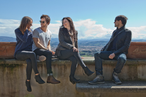 tomriley:Tom Riley, David S. Goyer, Lara Pulver, Laura Haddock &amp; Blake Ritson. Da Vinci’s Demons