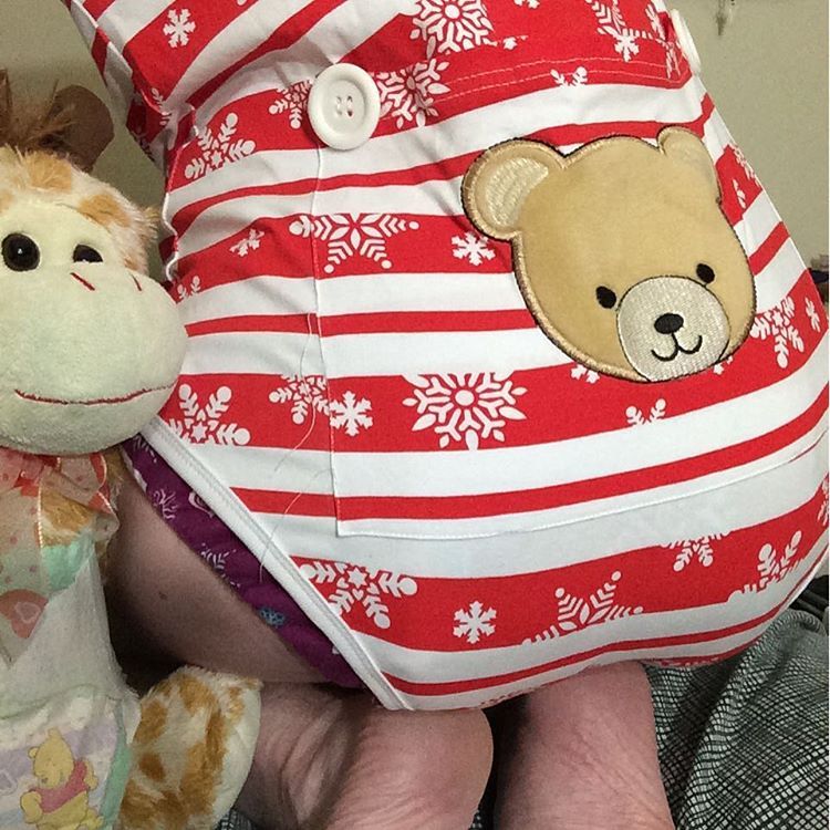 princessbabytay:Bear bum!! @littleforbig #littleforbig #abdl #ab #dl #adultbaby #diaperlover