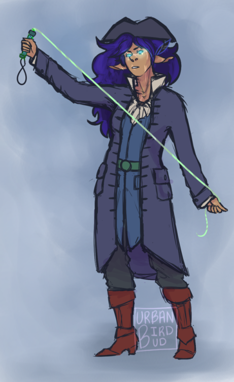 urbanbirdbud:… an old pirate/mermaid !AU sloane i forgot to post oops[image description: a dr
