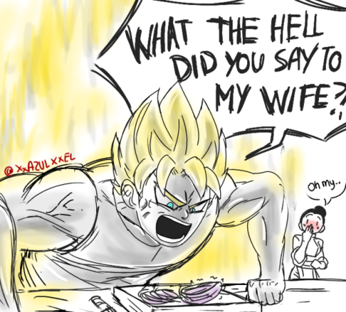 inaccurate-dbz-quotes: xxazulxxel:  @inaccurate-dbz-quotes I think i’ll stop here 😂  ♥️♥️♥️  You know what’s even funnier? I can actually see this happening in canon.