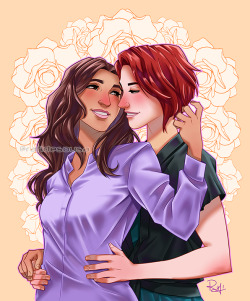 thesparklingblue:  Sanvers commission. 😊