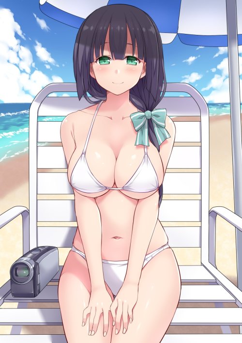 2dgirllove:  k-ui:  天音蓮人さんのツイート: “夏らしく水着の東郷さんを！（※好評だったら、側に置いてるカメラで友奈ちゃんを映している絵も描きたいですね(*‘ω‘ *)） https://t.co/vbgvDUi4ym”