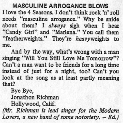 itchycoil - exene - sunsetgun - Jonathan Richman’s letter to...