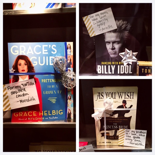 A few #holiday #gift ideas from the team. So easy to wrap! #lit #billyidol #gracehelbig #caryelwes