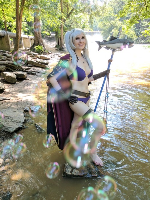 Ylissean Summer Robin cosplay from Fire Emblem Heroes