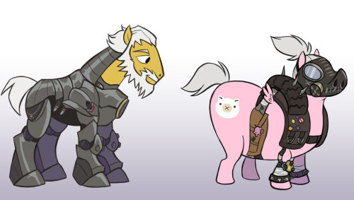 changeling-collective: frostbackcat:  It was gonna happen eventually. I have rules when I ponyfy people okay? 1) No tattoos. They already have cutie marks, too many tats = ugly af 2) No flesh-colored ponies (except widowmaker I guess). 3) Winston couldn’t