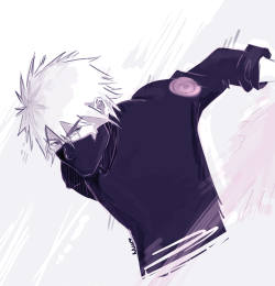 uminos:  quick kakashi doodle to caLM MY NERVES for my interview tomorrow