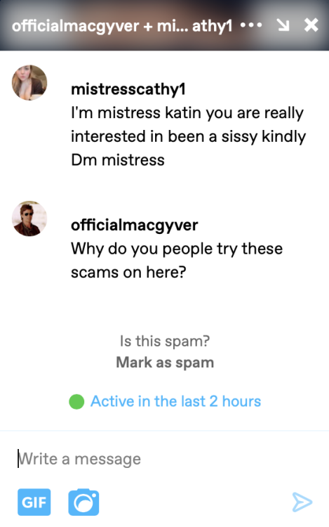 red-faced-wolf:officialmacgyver:Good lord.She messaged me too lmao Katin In been