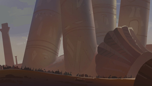 bananasandguavas:prince of egypt color studies, about 1 hour for each