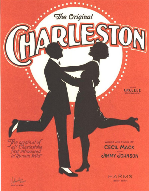 The Original Charleston (1923). Sheet music. Words and music by Cecil Mack and Jimmy Johnson. H