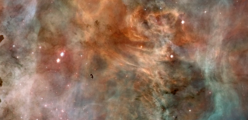 nubbsgalore:hubble’s panorama of the carina nebula, some 7500 light years away from earth, and about