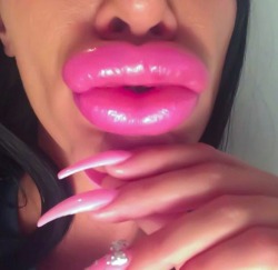 huge fake lips