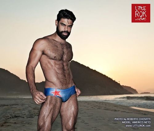Americo Neto @americo.neto Wearing "Cyber STAR Blue" Swimsuit In A Wonderful Picture Of @robertochiovittiphotography
