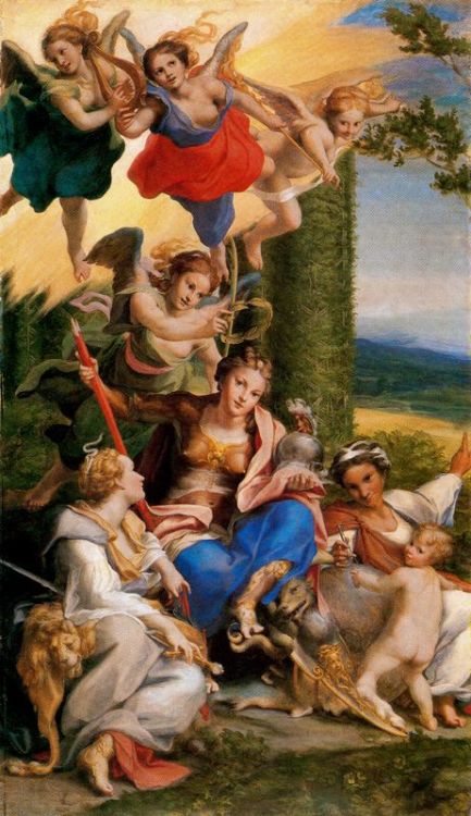 cordisartis:Allegory of the Virtues 1529-30Correggio