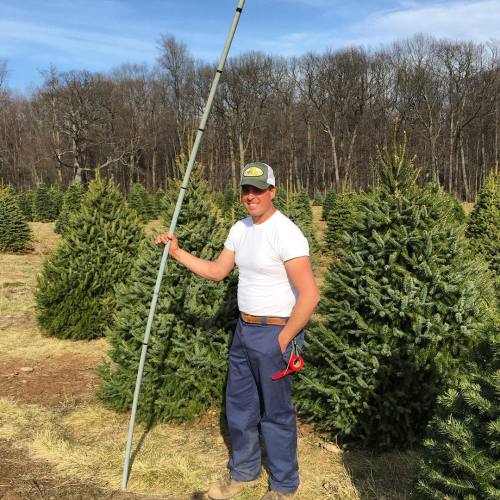 Yesterday was a beautiful to be out walking the #christmastree fields. Dave from Cobble Creek Nurser