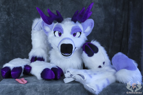 Meet Artemis, the white-tailed deer!He’s got custom printed gradient minky antlers and hooves,