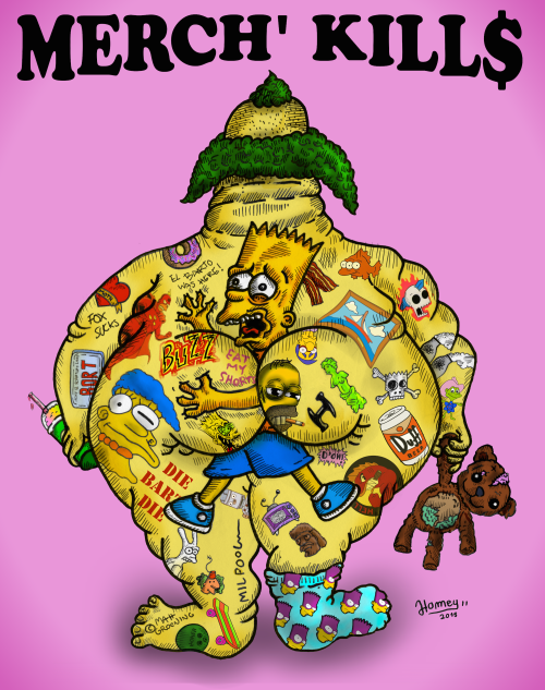 “Merch’ Kill$” my submission for Bestreet Bootleg Bart Contest#bootlegbart #bestre