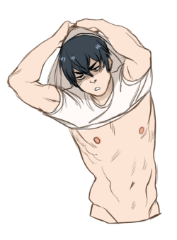 luckycub:  Haru need to mess up stripping