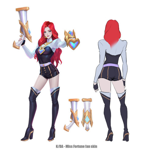 lolskinconcepts - KDA Fan Skins by Shen YH