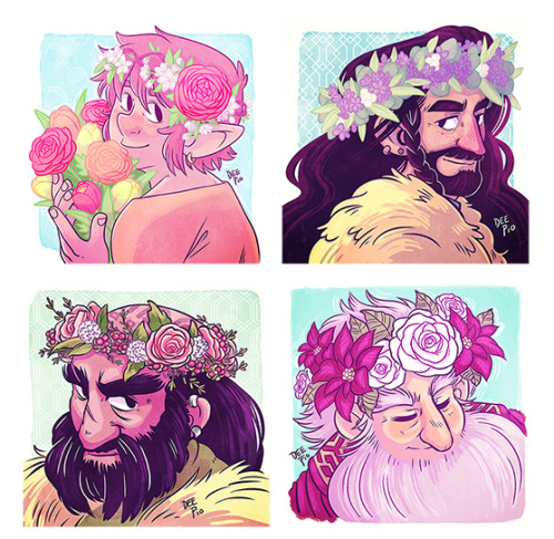 The entire flower crown series! This took me way to long to finish (I get easily distracted&hellip;)