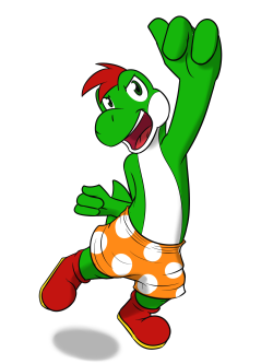 Yoshi Kid from Paper Mario: The Thousand