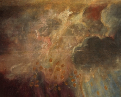 TITIAN (TIZIANO VECELLIO) - Danaë And The Shower Of Gold (detail) 
