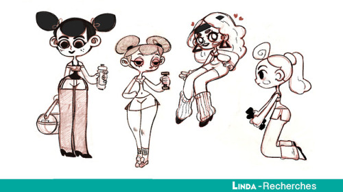 Linda, character development - Part 01I present you Linda, a character I created for a school exerci