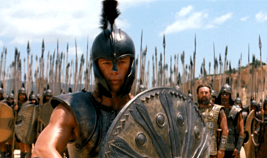 windu:Brad Pitt as Achilles️ TROY (2004) dir Wolfgang Petersen